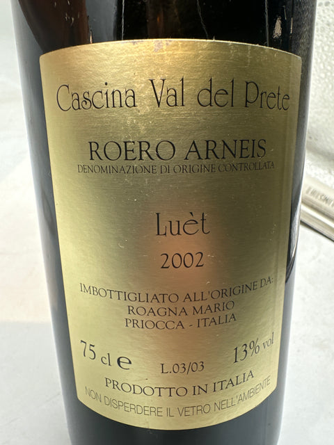 Luet Cascina Val del Prete 2002