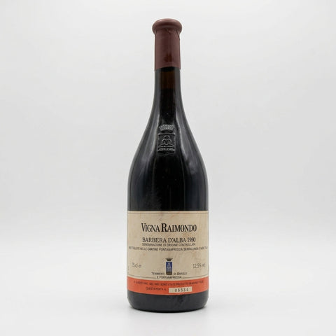 Vigna Raimondo Barbera d’Alba Fontanafredda 1990 – láhev