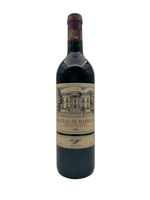 Flaske af Chateau de Marbuzet 1989 rødvin