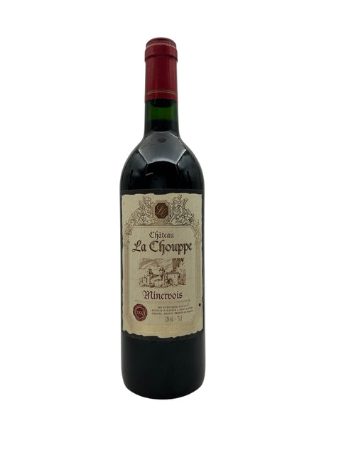 Flaske af Minervois Château La Chouppe 1999 rødvin