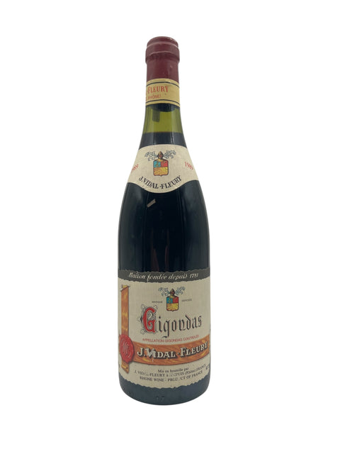 Flaske af Gigondas Vidal-Fleury 1989 rødvin