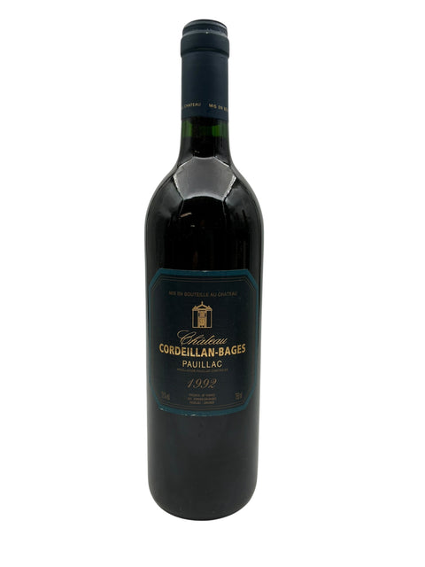 Flaske af Château Cordeillan-Bages 1992 rødvin