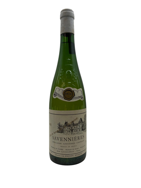 Flaske af Savennières hvidvin 1992 fra Domaine du Closel