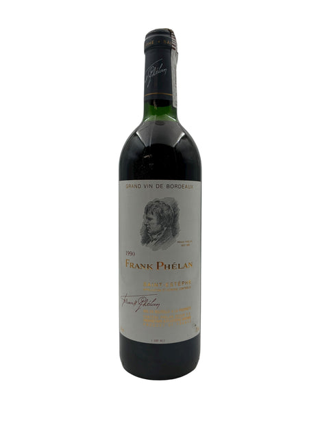 Flaske Frank Phélan Saint Estèphe 1990 rødvin fra Bordeaux