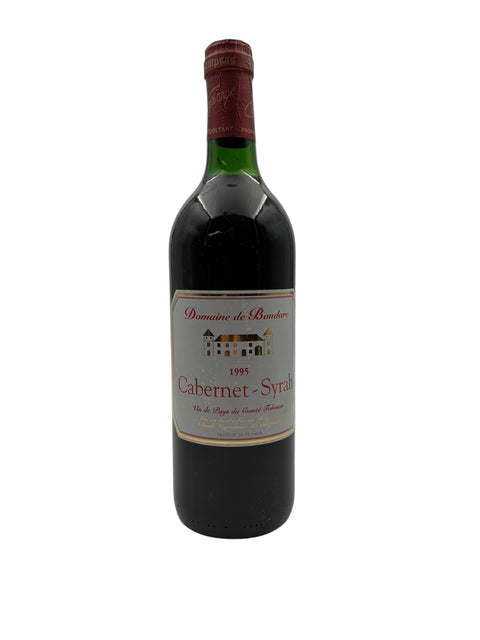 Flaske af Cabernet Syrah Domaine de Baudare 1995 rødvin