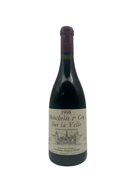 Flaske af Monthelie 1er Cru Domaine Rémi Jobard 1998 rødvin