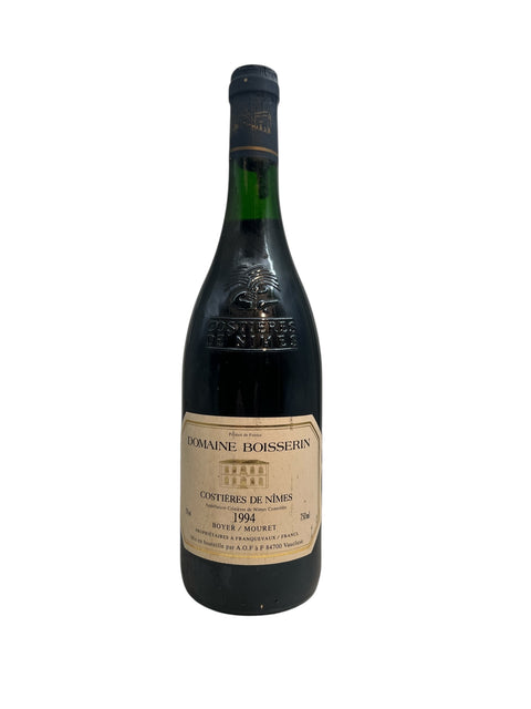 Flaske af Costières de Nîmes Domaine Boisserin 1994 rødvin