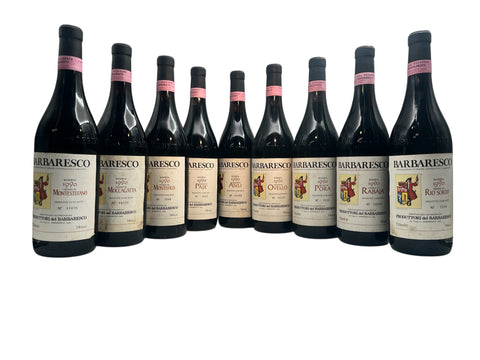 Flasker af Barbaresco 1990 fra Produttori del Barbaresco