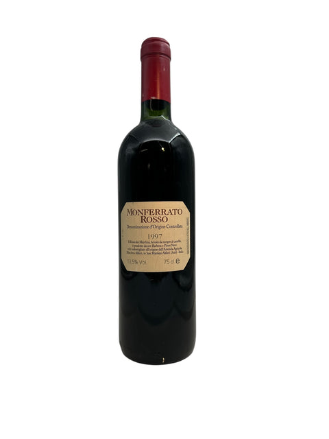 Flaske af Monferrato Rosso 1997 rødvin fra Marchesi