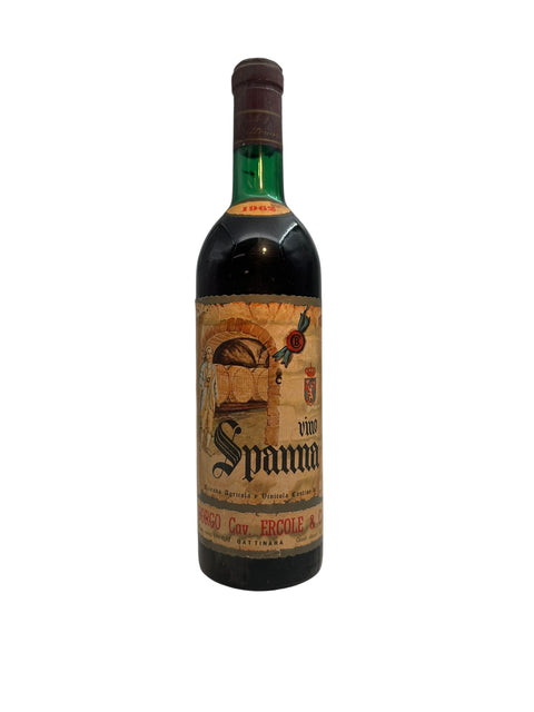 Flaske af Spanna Cantine Borgo 1964 rødvin