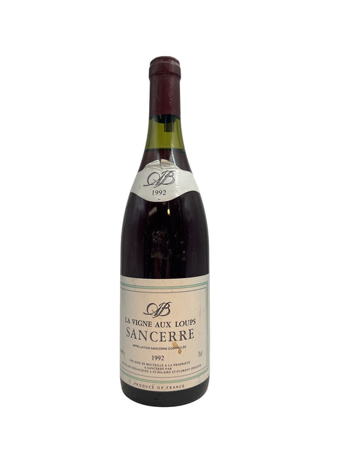 Flaske Sancerre La Vigne aux Loups 1992 hvidvin