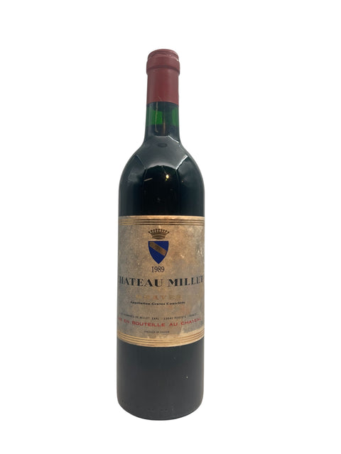 Flaske af Chateau Millet 1989 fra Bordeaux