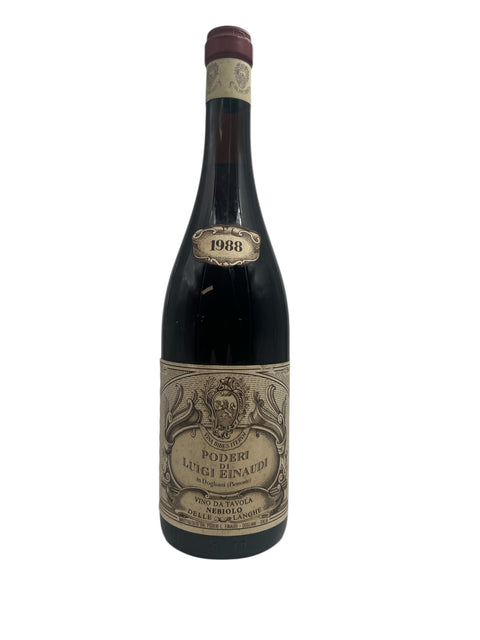 Láhev Nebbiolo delle Langhe Poderi Luigi Einaudi 1988