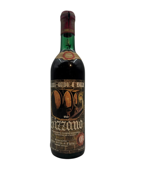 Flaske af Gizzano Albare Guido 1962 rødvin