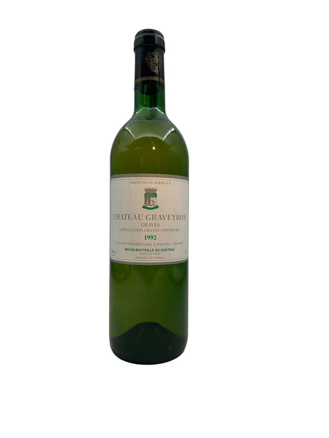 Chateau Graveyron 1992 flaske hvidvin