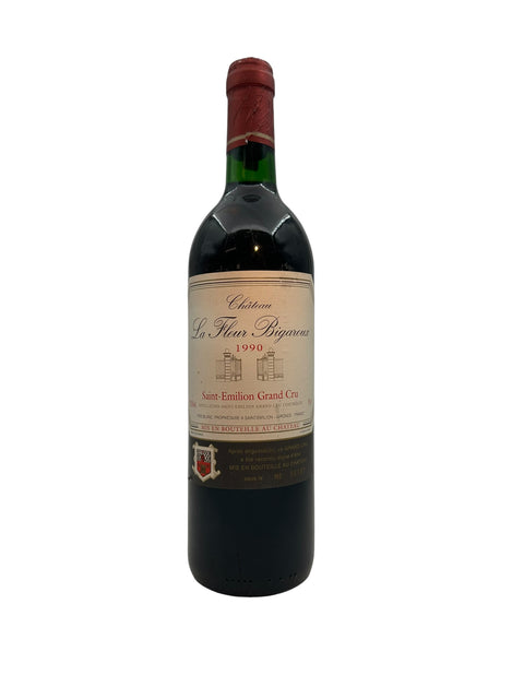 Flaske af La Fleur Bigaroux Château 1990 rødvin