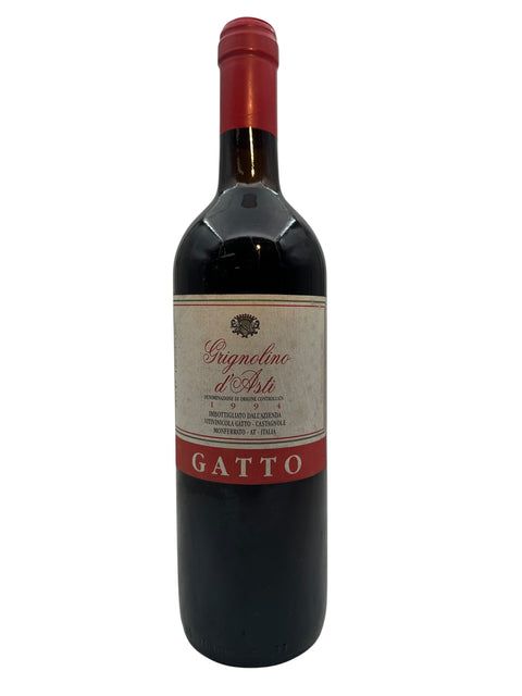 En flaske Grignolino d'Asti Gatto rødvin fra 2019