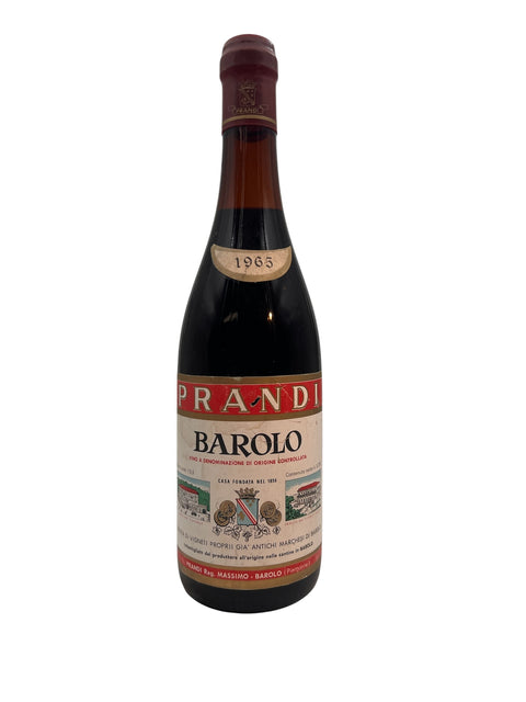 Barolo Prandi 1965 flaske