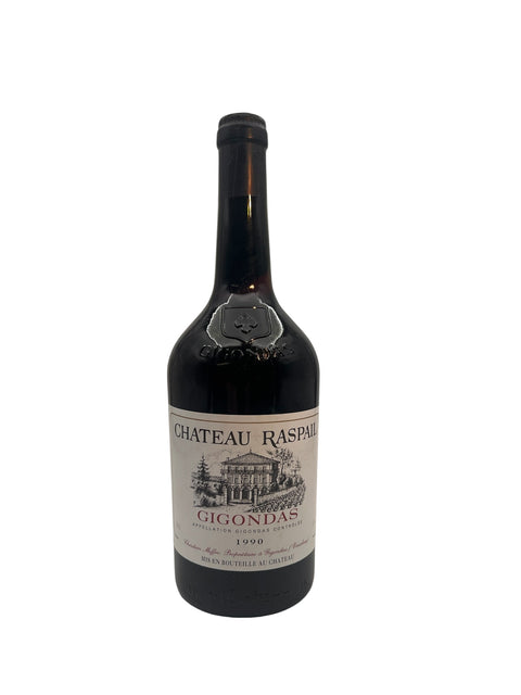 Flaske af Gigondas Chateau Raspail 1990 rødvin