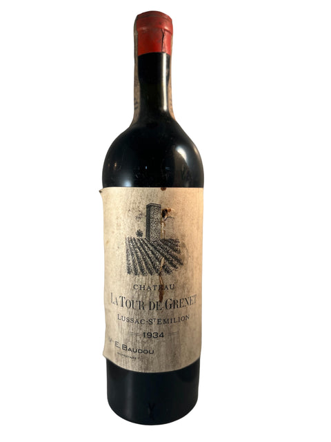 Bordeaux 1934 zámek La Tour de Grenet